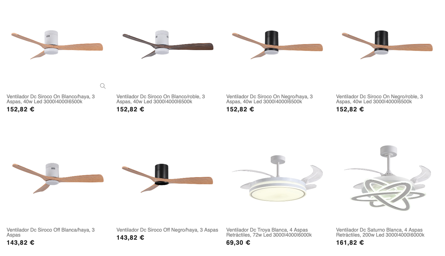 ventiladores de techo