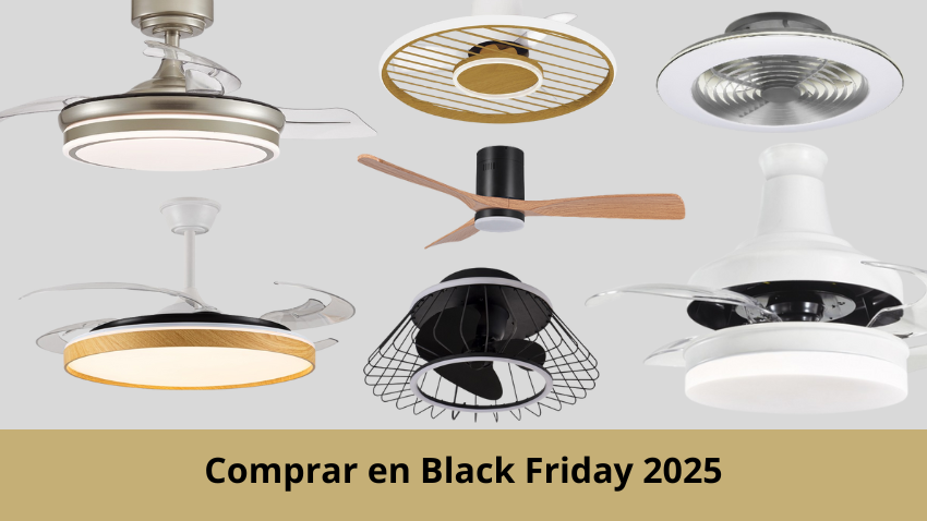 ventiladores de techo en Black Friday